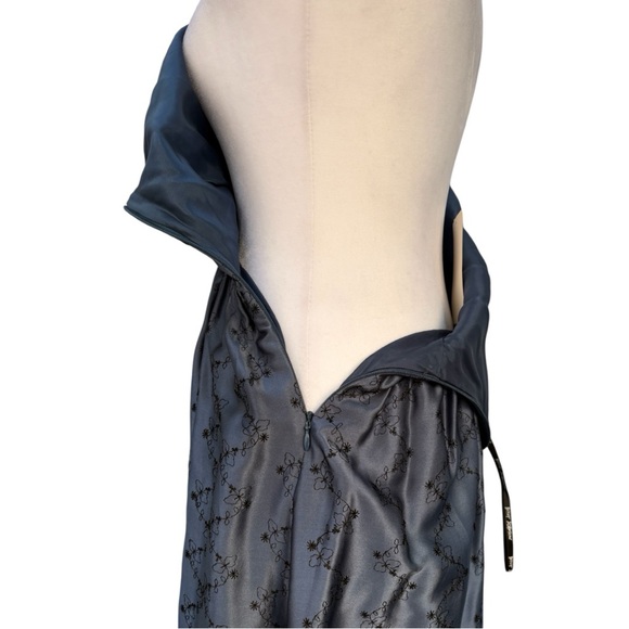 NWT Vintage Betsy Johnson Silk Ruched Bodice Midi Dress | Small - Picture 7 of 15